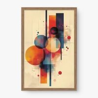 Quadro Decorativo Formas Aquarela Quadro Decorativo Formas Aquarela