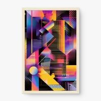 Quadro Decorativo Geométrico Gradiente