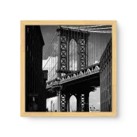 Quadro Decorativo Ponte do Brooklyn P&B Quadro Decorativo Ponte do Brooklyn P&B