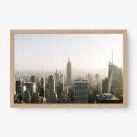 Quadro Decorativo Arranha-Céus NY – skyline elegante ao amanhecer