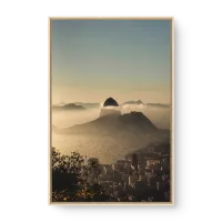 Quadro Decorativo Rio Nebuloso – Pão de Açúcar na Névoa