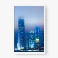 Quadro Decorativo Skyline de Hong Kong Quadro Decorativo Skyline de Hong Kong