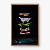 Quadro Decorativo Sanduiche Flutuante - Quadros de alimentos Quadro Decorativo Sanduiche Flutuante - Quadros de alimentos