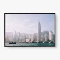 Quadro Decorativo Porto de Hong Kong – Skyline Suave