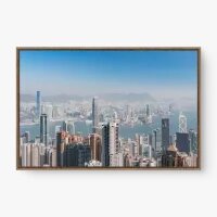 Quadro Decorativo Panorama de Hong Kong Quadro Decorativo Panorama de Hong Kong