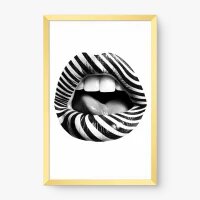 Quadro Decorativo Lábios Ousados - Quadros minimalistas Quadro Decorativo Lábios Ousados - Quadros minimalistas