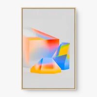 Quadro Decorativo Geometria 3D – Arte Minimalista Moderna