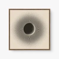 Quadro Decorativo Eclipse Radiante – Arte Minimalista Moderna