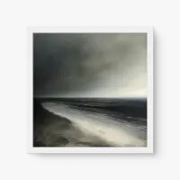 Quadro Decorativo Tempestade Praiana - Quadros de paisagens