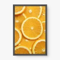 Quadro Decorativo Laranja em Fatias - Quadros de alimentos Quadro Decorativo Laranja em Fatias - Quadros de alimentos