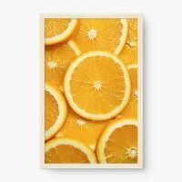Quadro Decorativo Laranja em Fatias - Quadros de alimentos