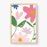 Quadro Decorativo Sketch Flores Pastéis - Quadros de sketchs Quadro Decorativo Sketch Flores Pastéis - Quadros de sketchs