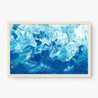 Quadro Decorativo Abstrato Blue Wave – abstrato azul moderno