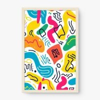 Quadro Decorativo Sketch Diversão Abstrata