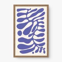 Quadro Decorativo Sketch Alga Violeta