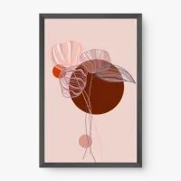 Quadro Decorativo Sketch Folhagem Delicada I – Arte Minimalista e Elegante
