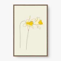 Quadro Decorativo Sketch Flores Amarelas Quadro Decorativo Sketch Flores Amarelas