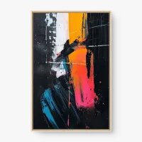 Quadro Decorativo Street Art Pinceladas – Arte Urbana Abstrata e Contemporânea
