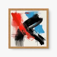 Quadro Decorativo Street Art Pinceladas I – Arte Urbana Abstrata e Expressiva