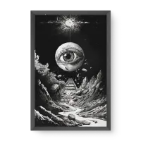 Quadro Decorativo Desfragmentação - Quadros surrealistas