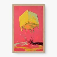 Quadro Decorativo Impacto Colorido – Arte Surreal Moderna e Vibrante