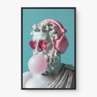 Quadro Decorativo Platão Pop - Quadros surrealistas Quadro Decorativo Platão Pop - Quadros surrealistas