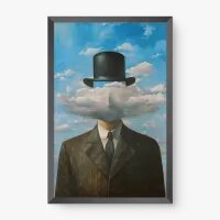 Quadro Decorativo Mistério nas Nuvens – Arte Surreal Clássica e Enigmática