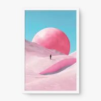 Quadro Decorativo Deserto Rosado