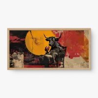 Quadro Decorativo Touro Solar Quadro Decorativo Touro Solar