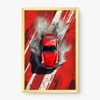 Quadro Decorativo Porsche 911 Vermelho I – Arte Digital Automotiva Moderna Quadro Decorativo Porsche 911 Vermelho I – Arte Digital Automotiva Moderna