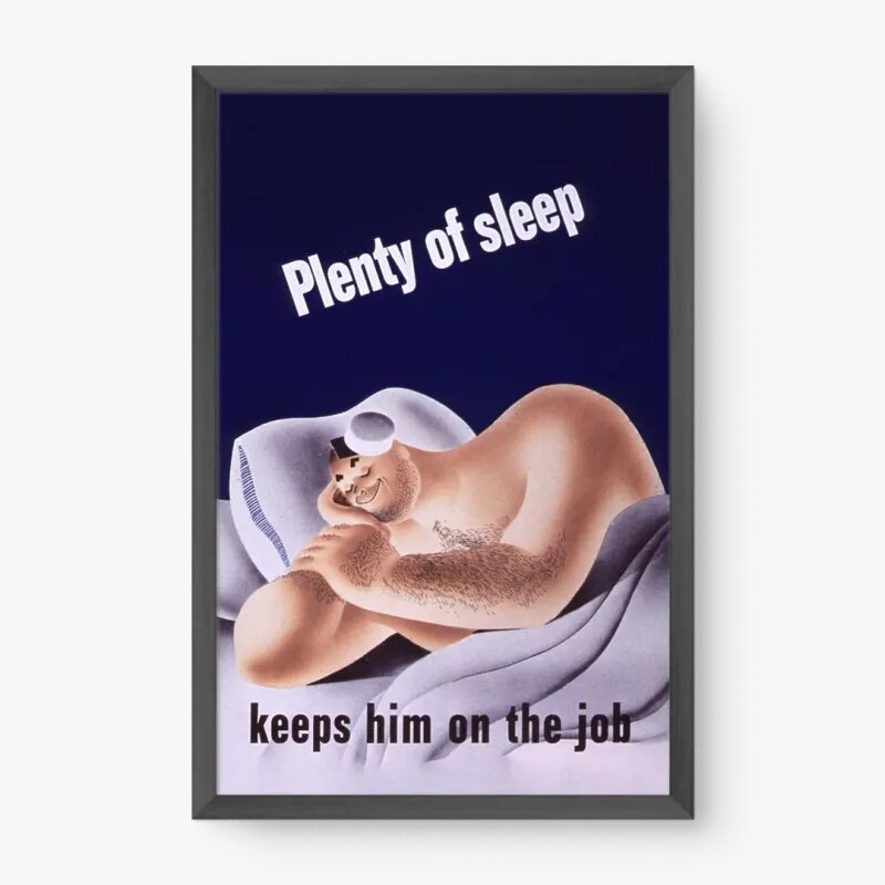 Quadro Decorativo Durma Bem Vintage