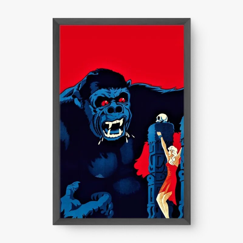 Quadro Decorativo King Kong Vintage