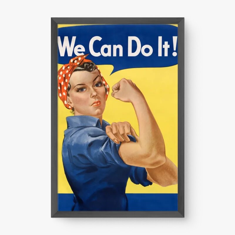 Quadro Decorativo We Can Do It Vintage