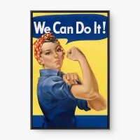 Quadro Decorativo We Can Do It Vintage | Arte Retrô – Quadrart