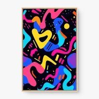 Quadro Decorativo Abstrato Fluxo de Cores - Quadrart Quadro Decorativo Abstrato Fluxo de Cores - Quadrart