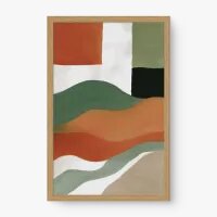 Quadro Decorativo Abstrato EquilÃbrio Terroso 1 - Quadrart Quadro Decorativo Abstrato EquilÃbrio Terroso 1 - Quadrart