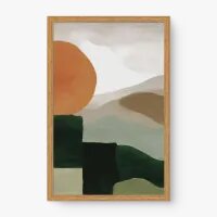 Quadro Decorativo Abstrato EquilÃbrio Terroso 2 - Quadrart Quadro Decorativo Abstrato EquilÃbrio Terroso 2 - Quadrart
