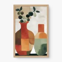 Quadro Decorativo Abstrato EquilÃbrio Terroso 4 - Quadrart Quadro Decorativo Abstrato EquilÃbrio Terroso 4 - Quadrart