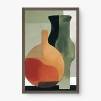 Quadro Decorativo Abstrato Equilíbrio Terroso 5 - Quadrart