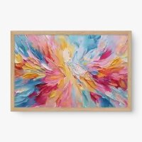 Quadro Decorativo Abstrato Energia das Cores - Quadrart