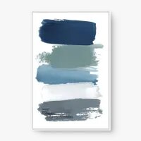 Quadro Decorativo Abstrato Brisa Marinha 3 - Quadrart