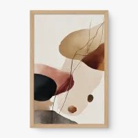 Quadro Decorativo Abstrato Essência Terracota - Quadrart