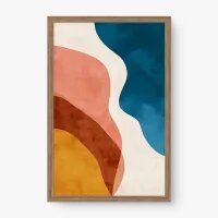 Quadro Decorativo Abstrato Horizonte de Cores 1 - Quadrart