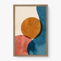 Quadro Decorativo Abstrato Horizonte de Cores 2 - Quadrart