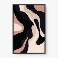 Quadro Decorativo Abstrato Movimento Rosé 2 - Quadrart Quadro Decorativo Abstrato Movimento Rosé 2 - Quadrart