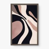 Quadro Decorativo Abstrato Movimento Rosé 3 - Quadrart