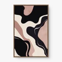 Quadro Decorativo Abstrato Movimento Rosé 1 - Quadrart Quadro Decorativo Abstrato Movimento Rosé 1 - Quadrart