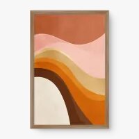 Quadro Decorativo Abstrato Ecos do Deserto 2 - Quadrart Quadro Decorativo Abstrato Ecos do Deserto 2 - Quadrart