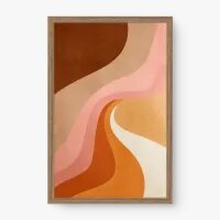 Quadro Decorativo Abstrato Ecos do Deserto 3 - Quadrart Quadro Decorativo Abstrato Ecos do Deserto 3 - Quadrart