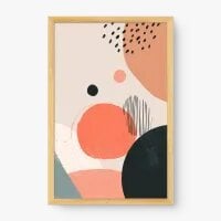 Quadro Decorativo Abstrato Movimento Coral 2 - Quadrart Quadro Decorativo Abstrato Movimento Coral 2 - Quadrart